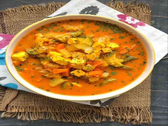 Mixed Vegetable Curry.