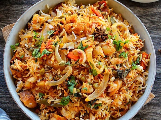 Vegetable Biryani.