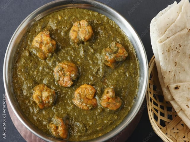 Shrimp Saagwala.