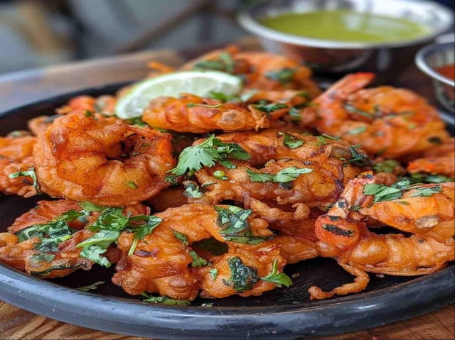 Shrimp Pakora (5pc).