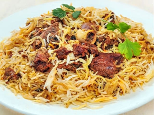 Goat Biryani.