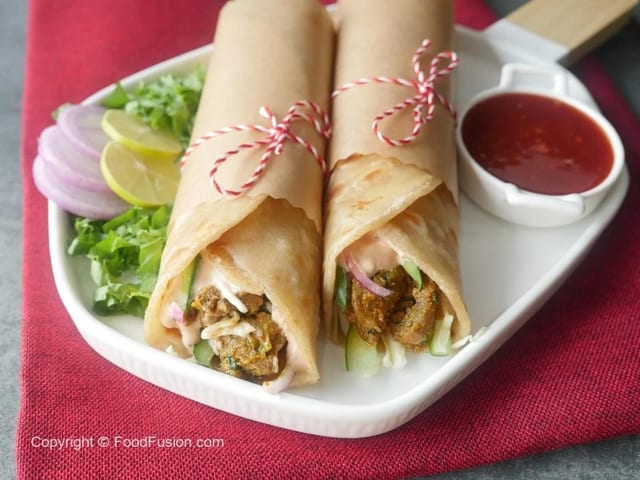 Lamb Paratha Roll.