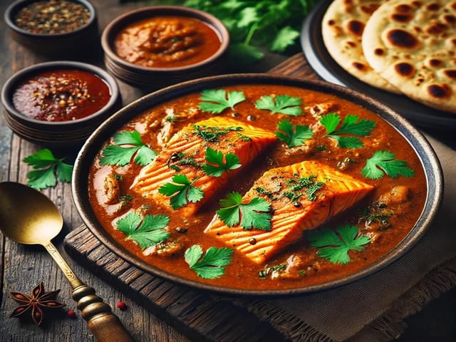 Salmon Fish Bhuna.