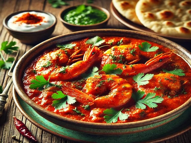 Shrimp Vindaloo.