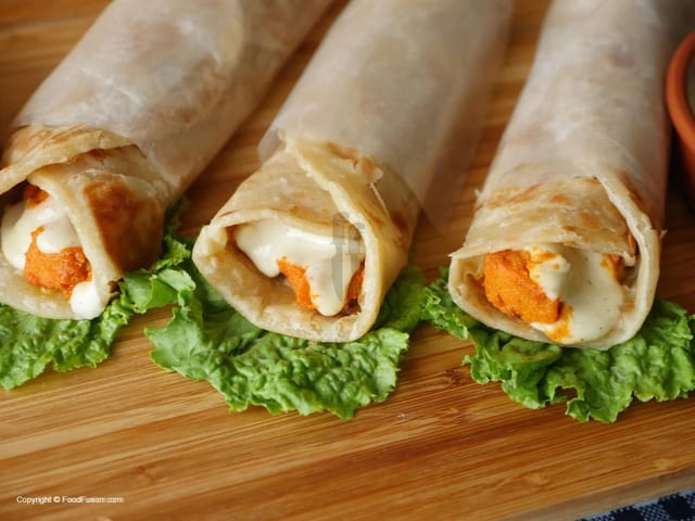 Chicken Paratha Roll.